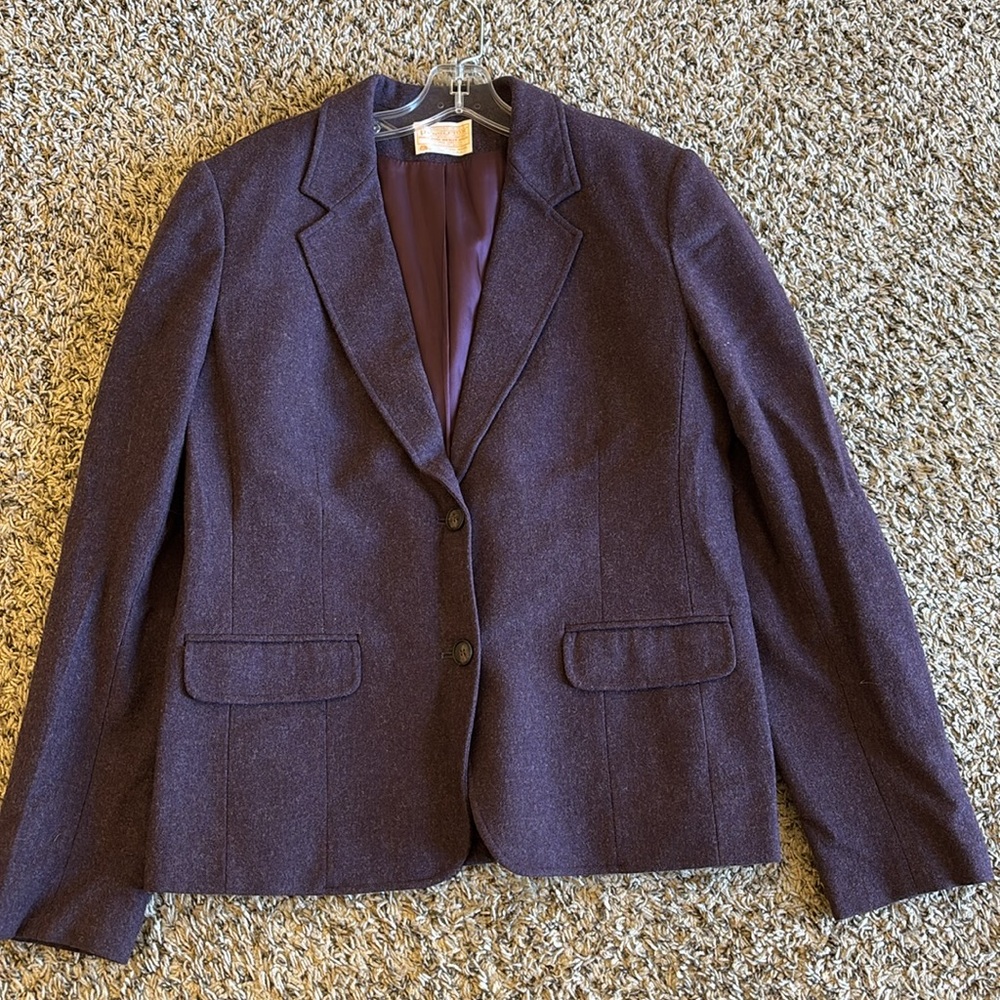 Pendleton Purple Wool One Button Classic Vintage … - image 2